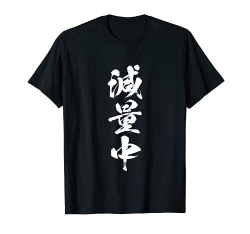 減量中　面白いtシャツ ダイエット　文字入り メンズ おもしろ 面白い 服 オリジナル グッズ 文字Tシャツ ネタ Tシャツ